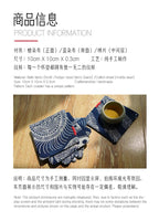 Handmade Wax-Dyed Coaster(5-pack Pattern is random)