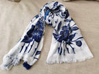Batik Reverse-Painted Scarf (Random Patterns)