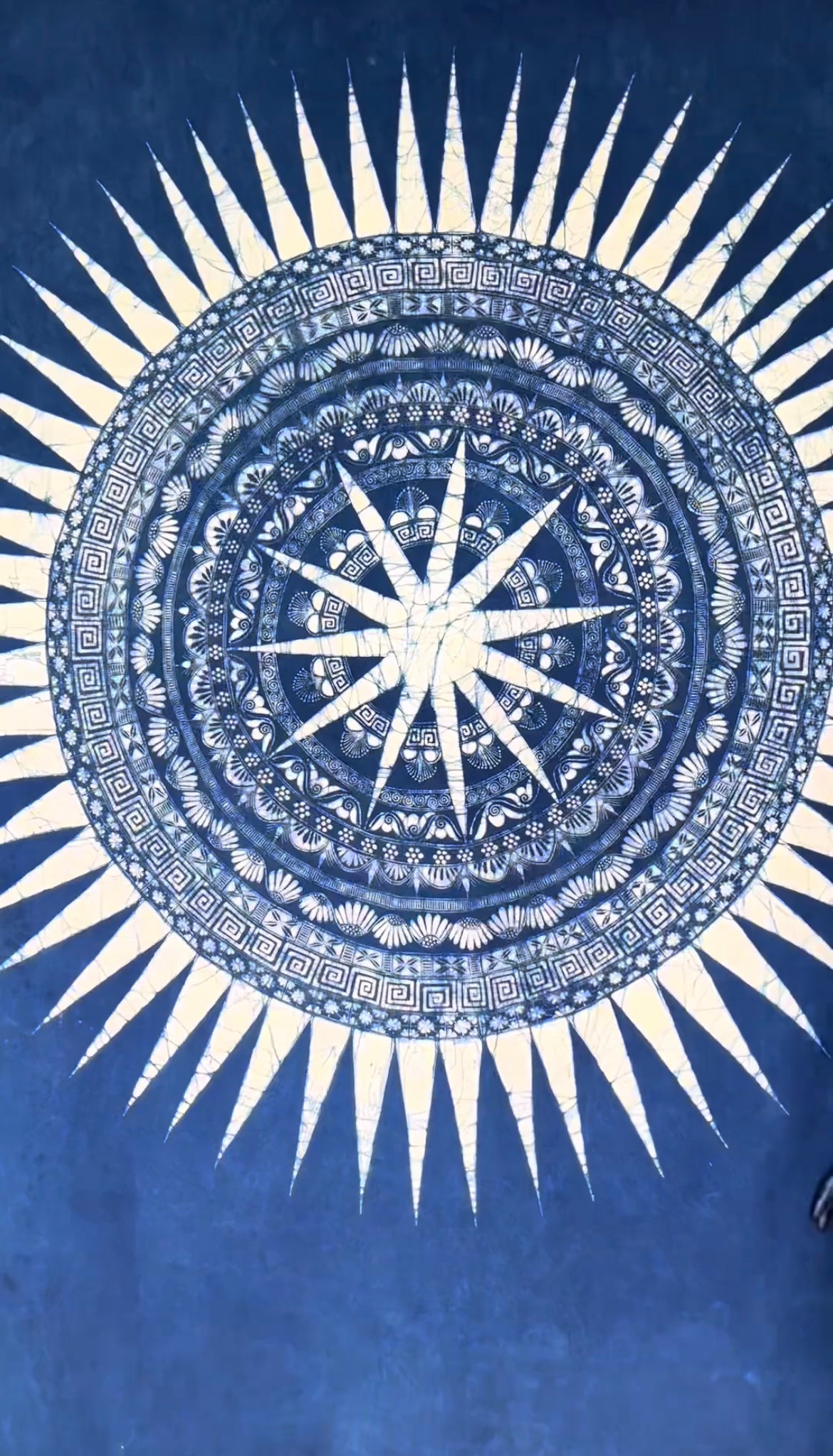 Batik Canvas (Sun Pattern)