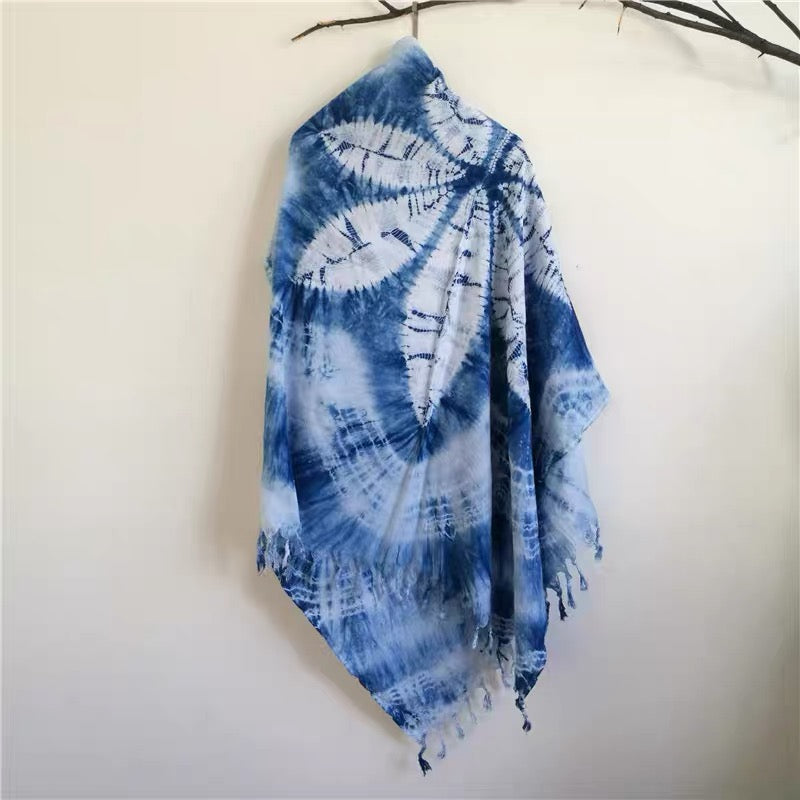 Tie-dyed scarf