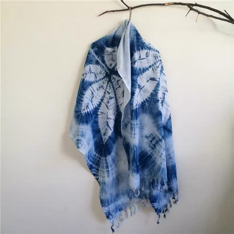 Tie-dyed scarf