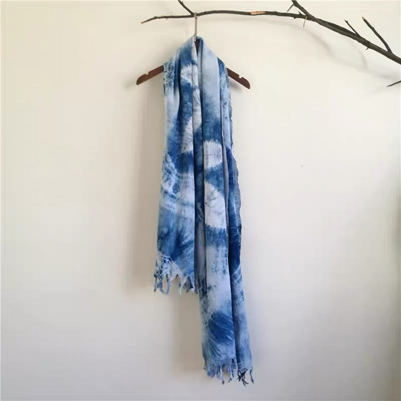 Tie-dyed scarf