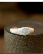 Miao Silver Jewelry (Ring with Light Whirl Pattern)