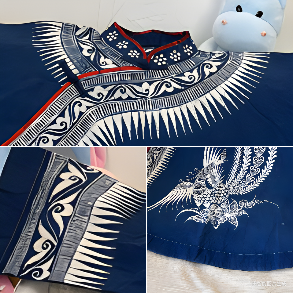 Master's creation Batik ethnic costumes