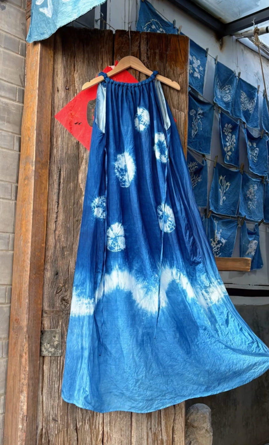 Tie-dye dress (random pattern) Size M