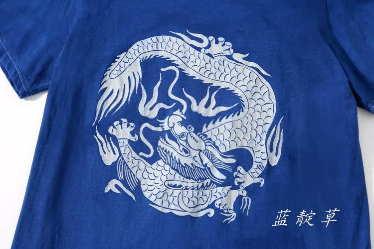 Batik T-shirt（Chinese dragon pattern）
