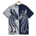 Handmade Batik T-shirt（Golden Pheasant Pattern）